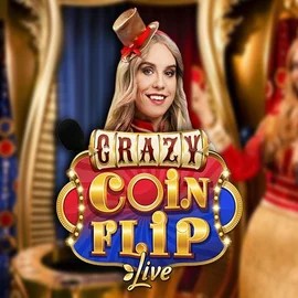 Crazy Coin Flip slot logo by Evolution at Real Money Casino