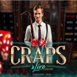 Live Craps logo by Evolution at Real Money Casino