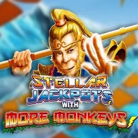 Stellar Jackpots with More Monkeys logo – Jackpots by Lightning Box Game at Real Money Casino