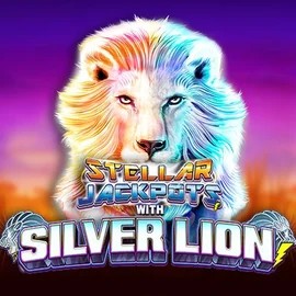 Stellar Jackpots with Silver Lion by Lightning Box Game, showcased at realmoneycasinonz.it.com – game logo