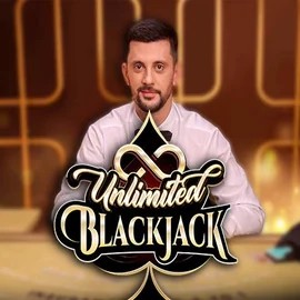 Official Live Casino logo: Unlimited Blackjack by Ezugi at Real Money Casino